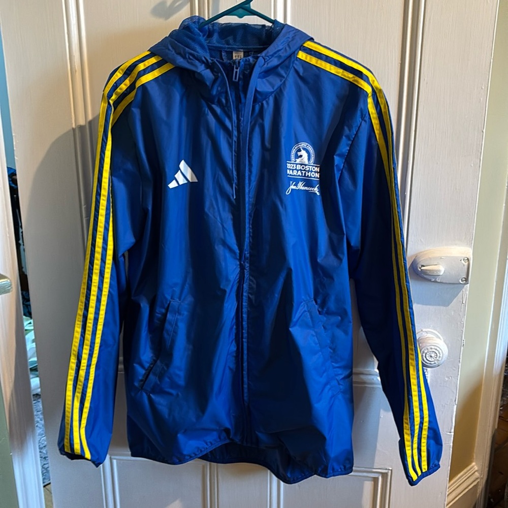NWT Adidas Boston Marathon Wind Breaker (2023), Size Med